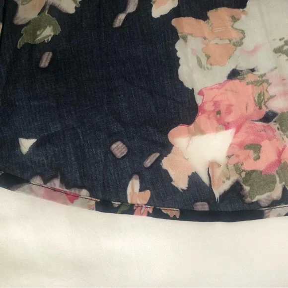 Aratta Medium NWT Floral Black Dress with Lace Sleeves knee length - Picture 14 of 16